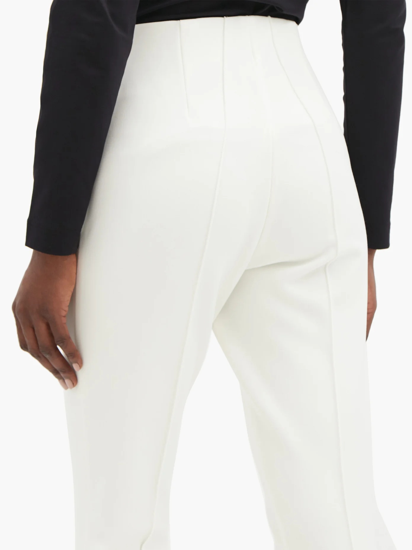 Elaine stretch-jersey slim-leg stirrup trousers - 4