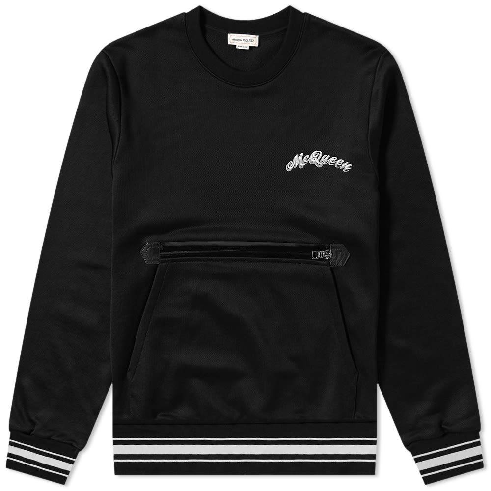 Alexander McQueen Pocket Front Logo Crew Sweat - 1