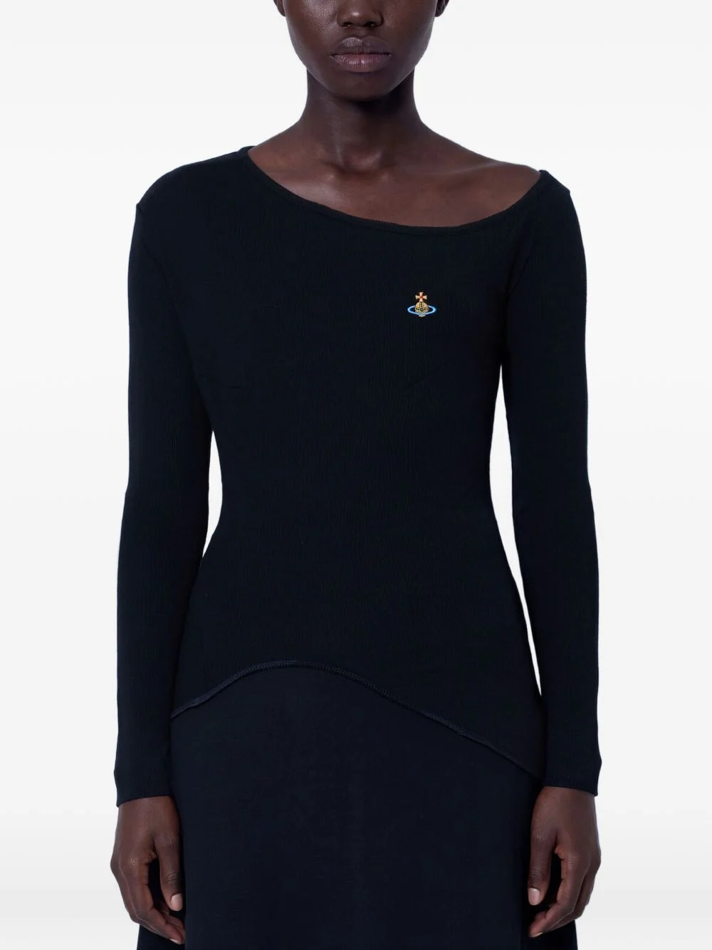 long-sleeve orgy shoulder T-shirt - 1
