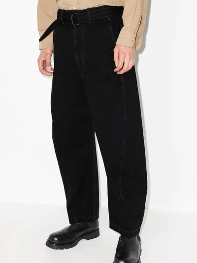 Lemaire belted loose-fit trousers outlook