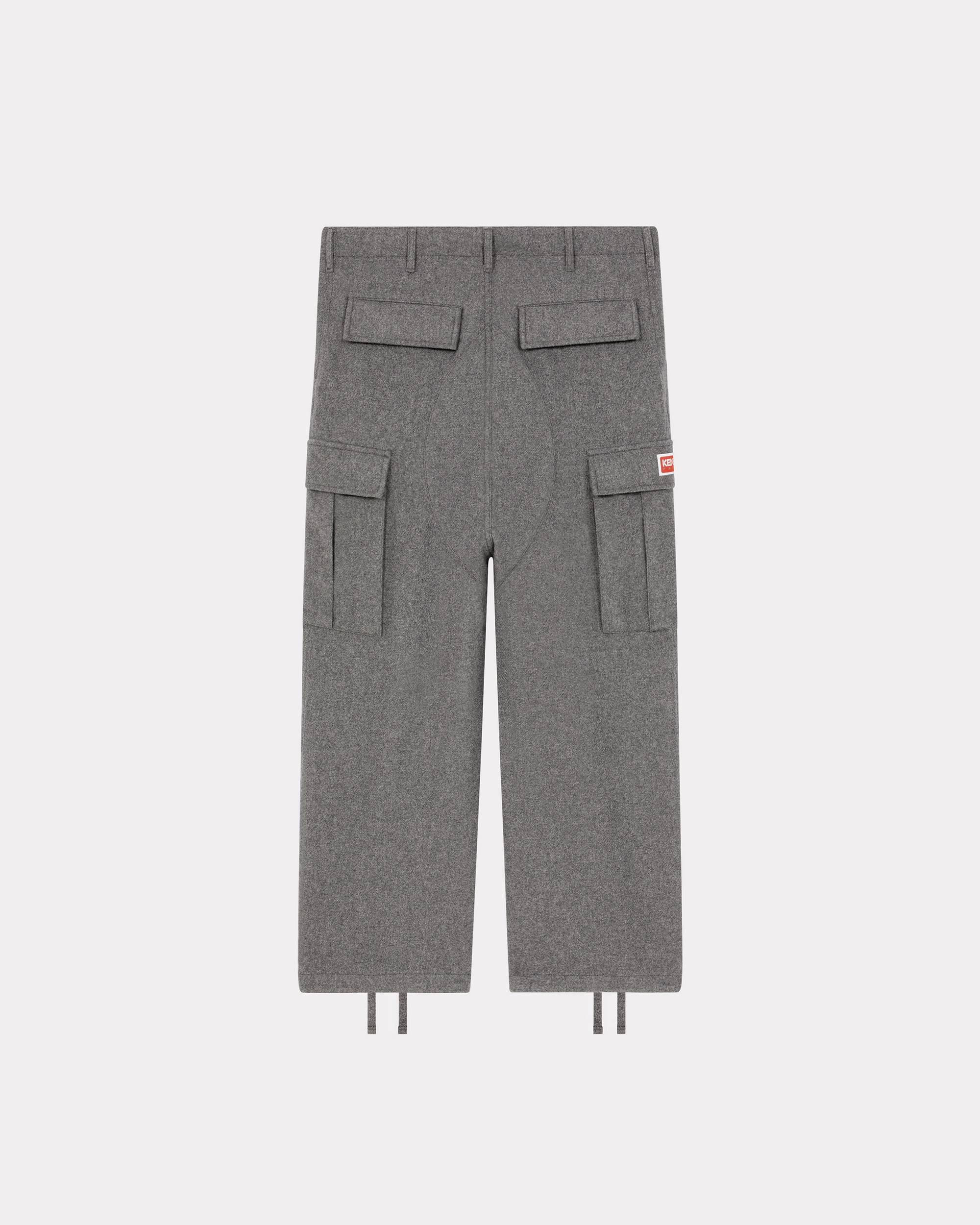 Wool cargo trousers - 2