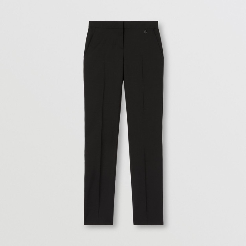 Mohair Wool Tailored Trousers 1
