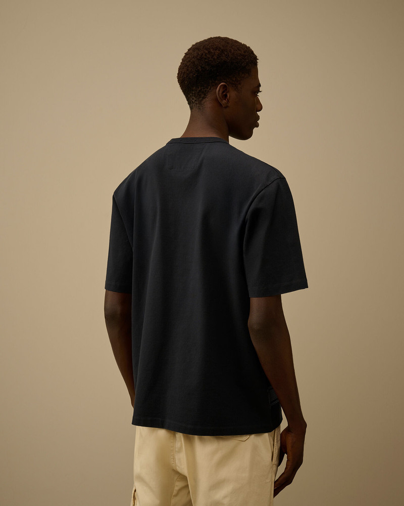 Mercerized Jersey 30/2 Twisted Short Sleeve Embroidery T-Shirt 4