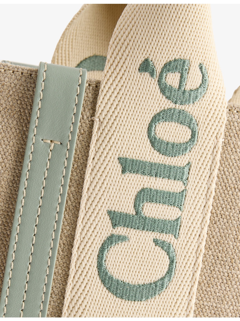 Woody Medium Linen Tote Bag - 3