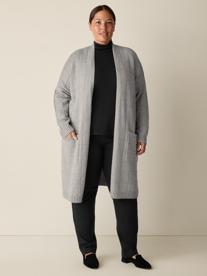 Cotton & Recycled Cashmere Long Cardigan 6