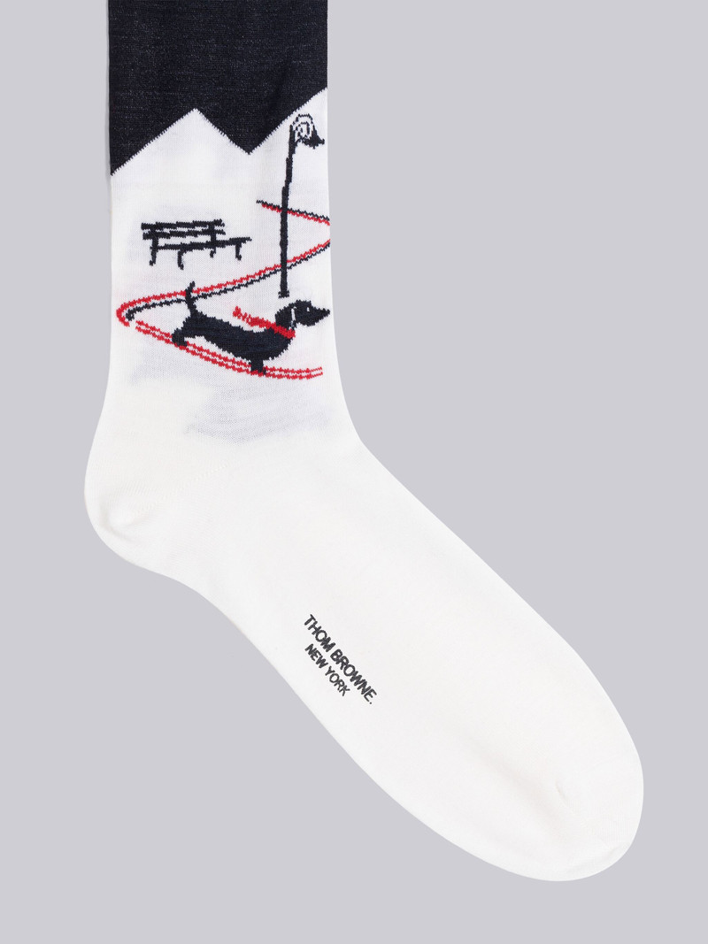 Thom Browne MERINO HECTOR SKI MID CALF SOCKS outlook