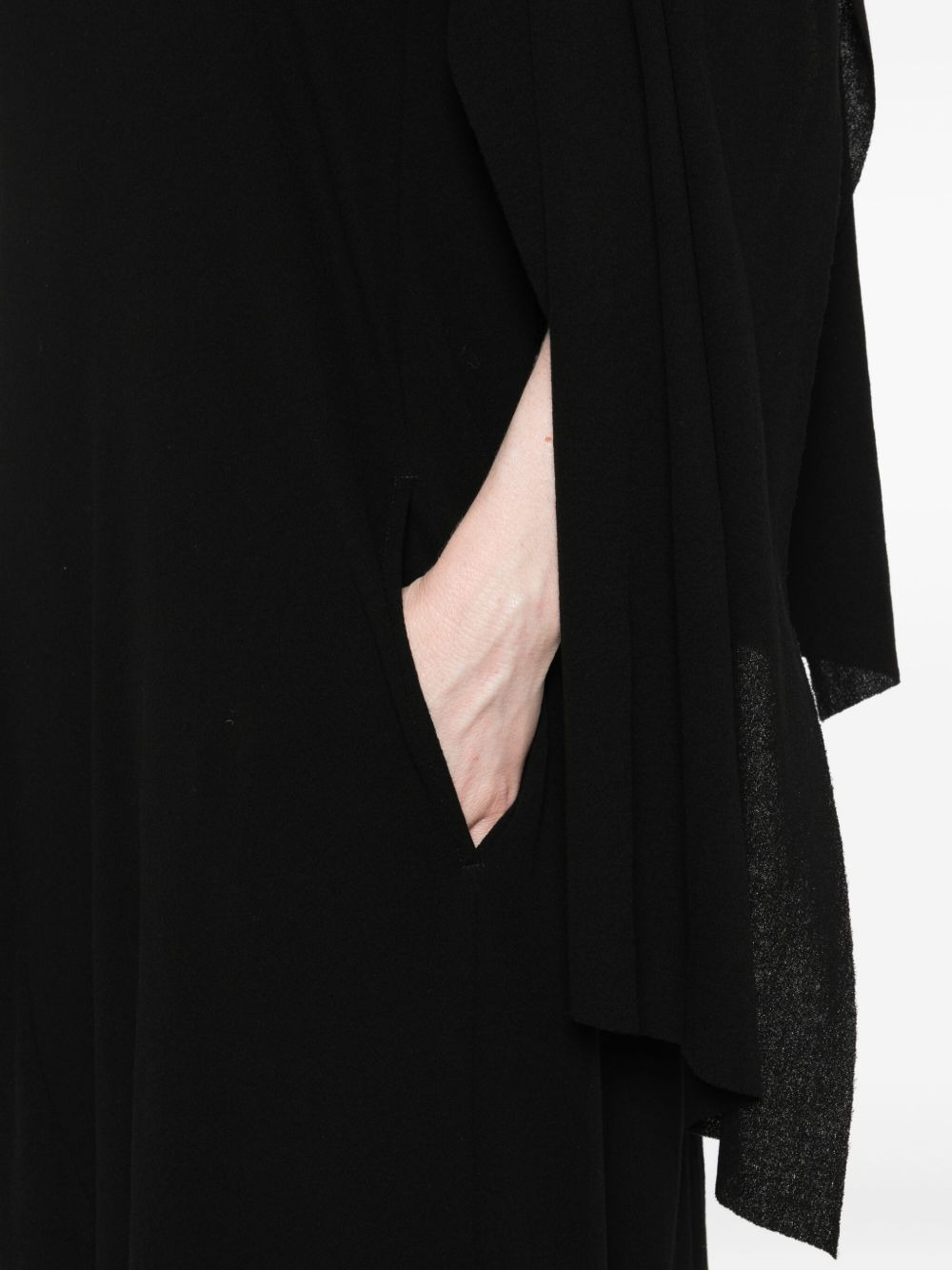 draped ruffled dress - 5