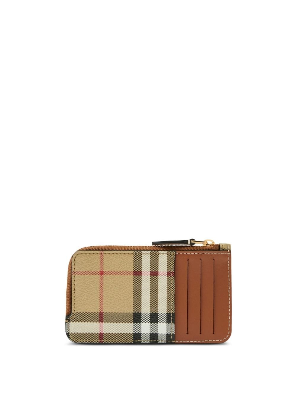 Vintage-Check print zipped wallet - 2