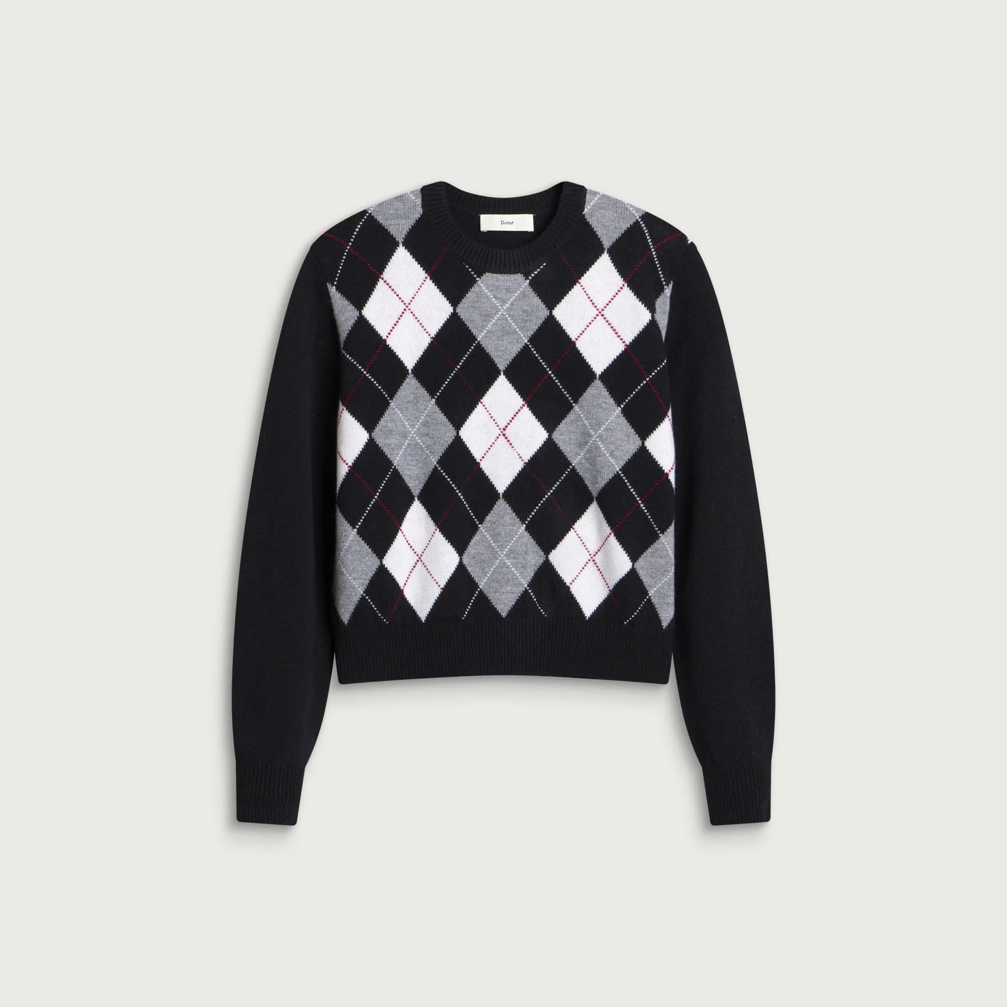 Dunst Argyle Crew Neck Sweater - 1