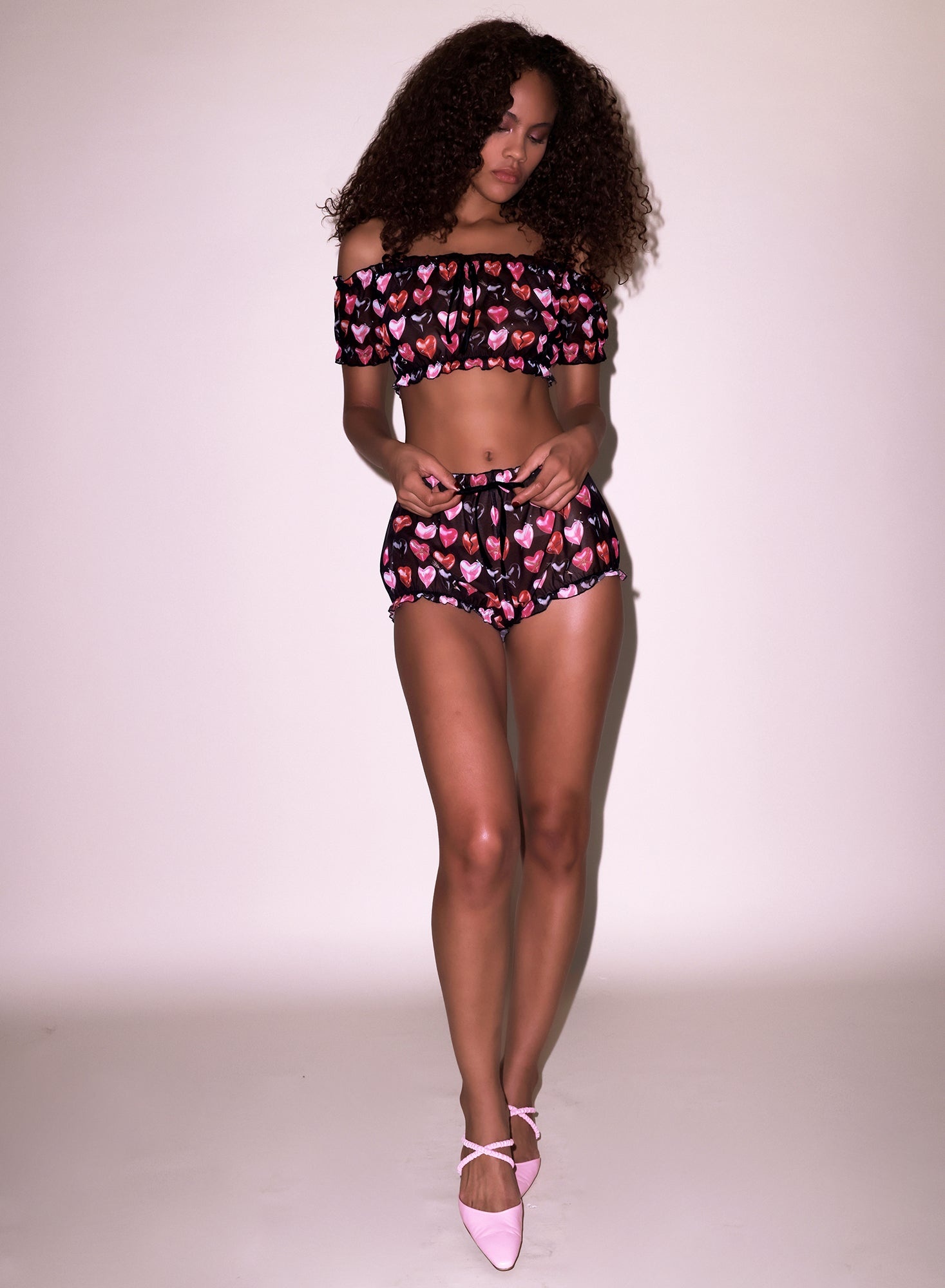 Ruched Mesh Short - 8