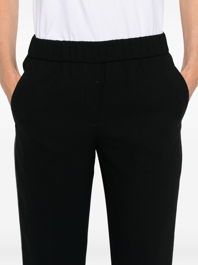 elasticated-waistband trousers 5