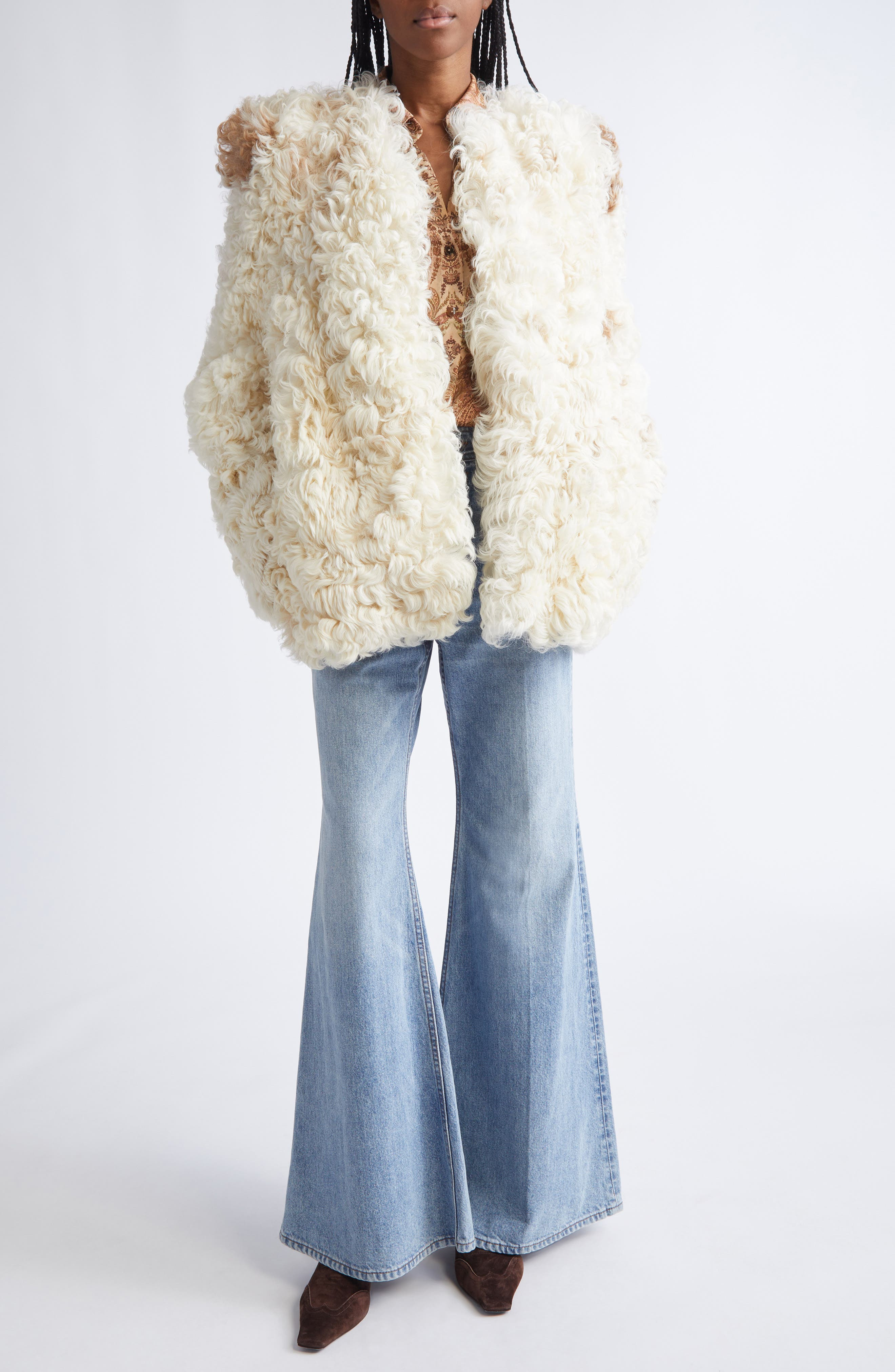 Zimmermann High Waist Flare Jeans in Dawn Blue at Nordstrom - 2