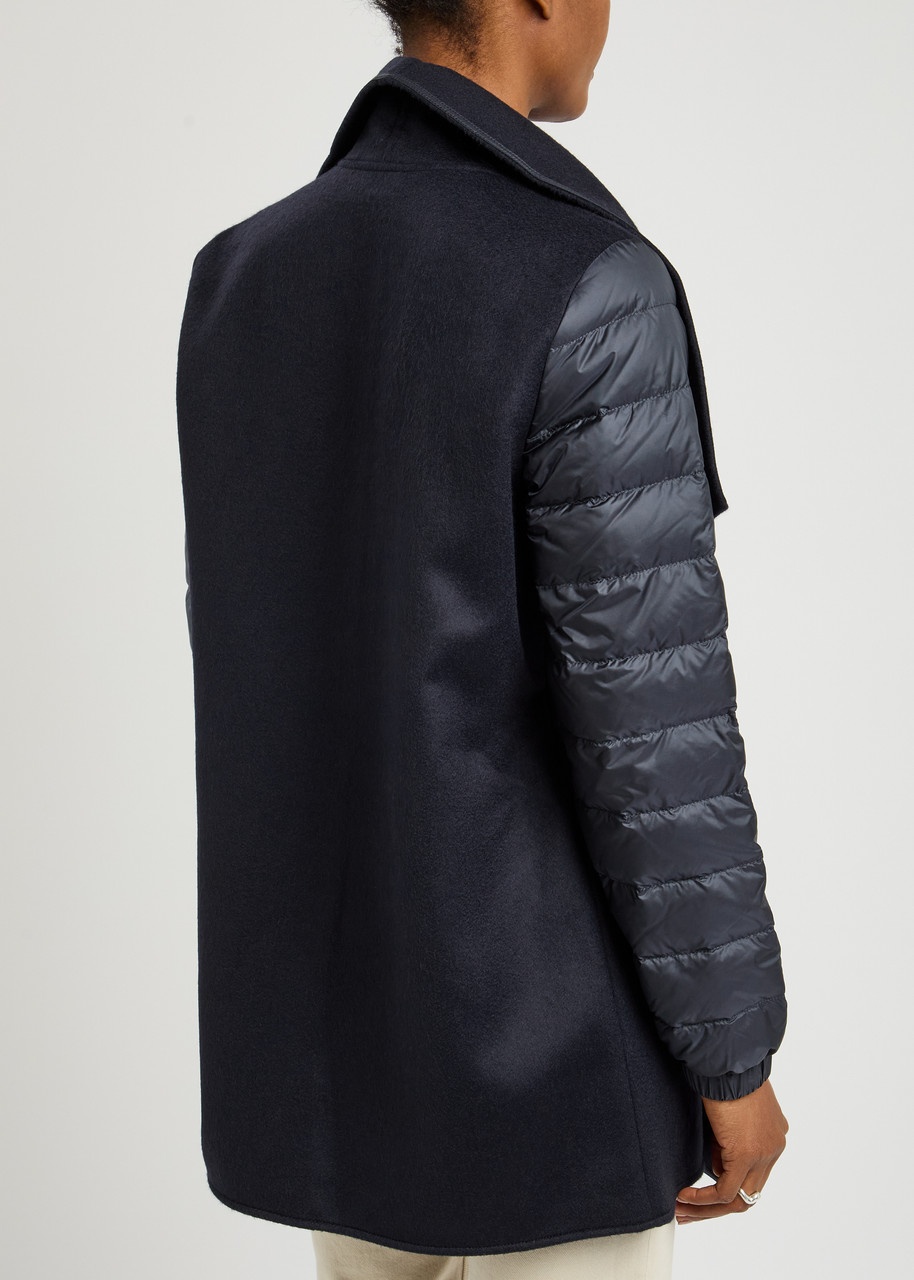 Moncler Quilted Wool Cape Coat - 3