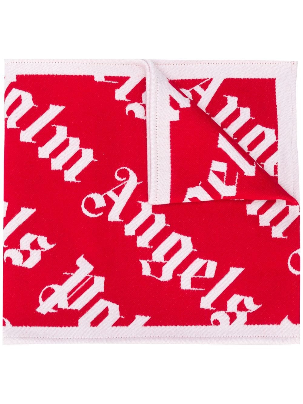 monogram double-face scarf - 1