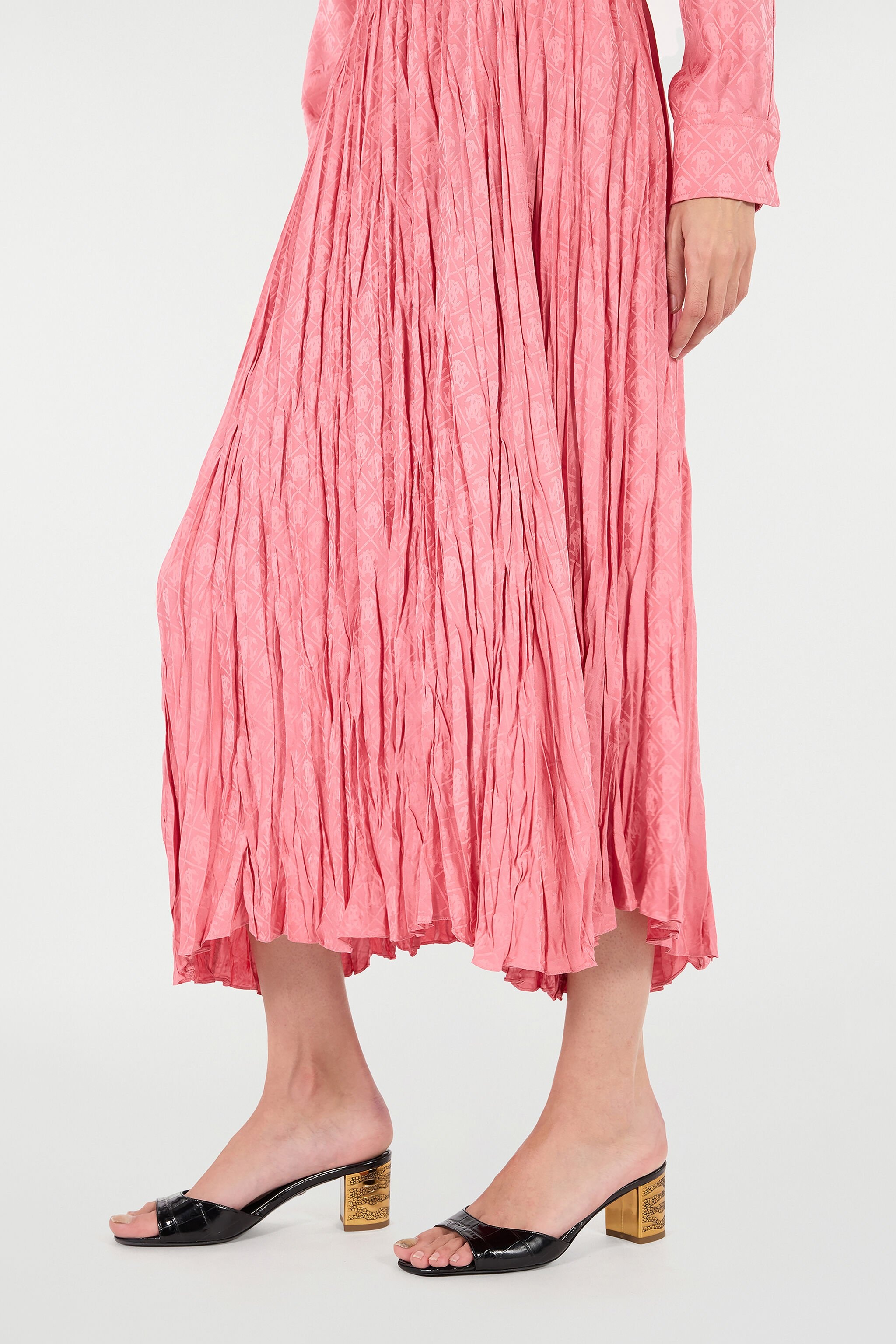 Crinkled Midi Skirt - 6