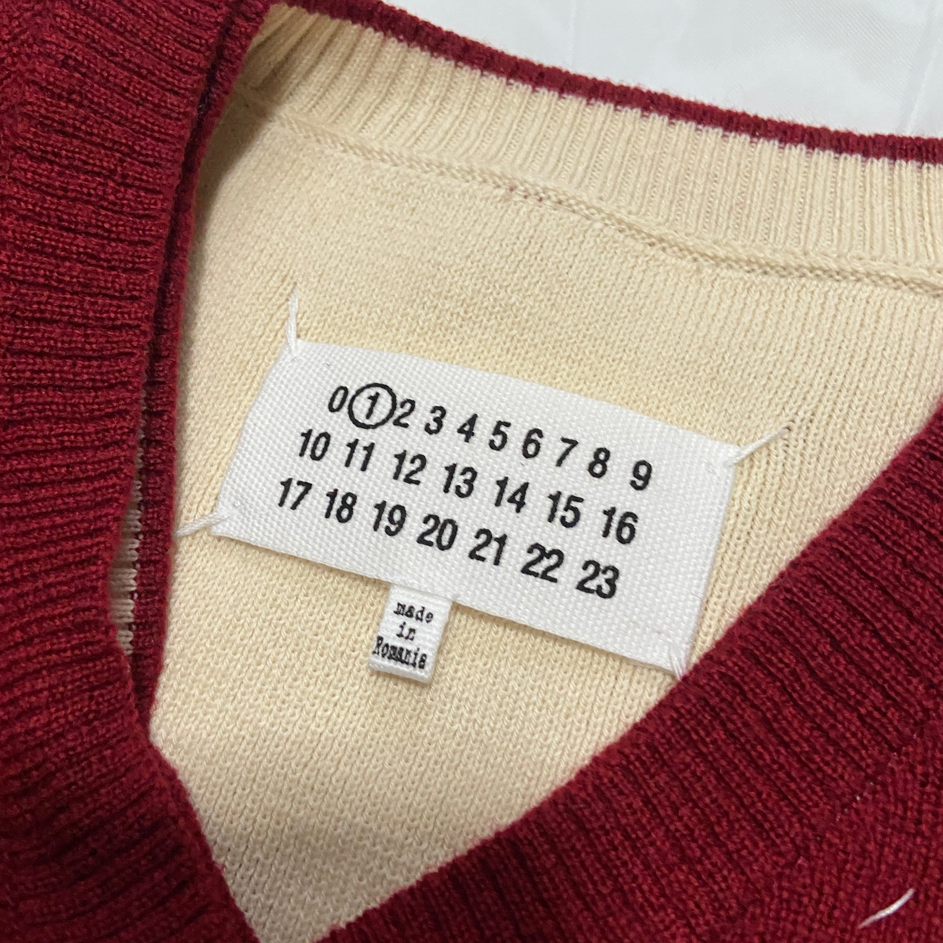 Maison Margiela fall 2021 deconstructed handstitched knit tee - 9