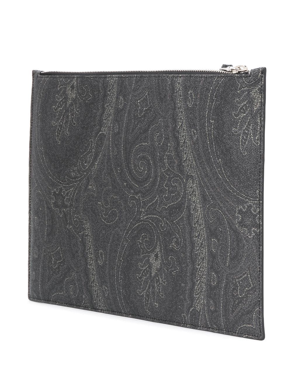 paisley embossed clutch bag - 3