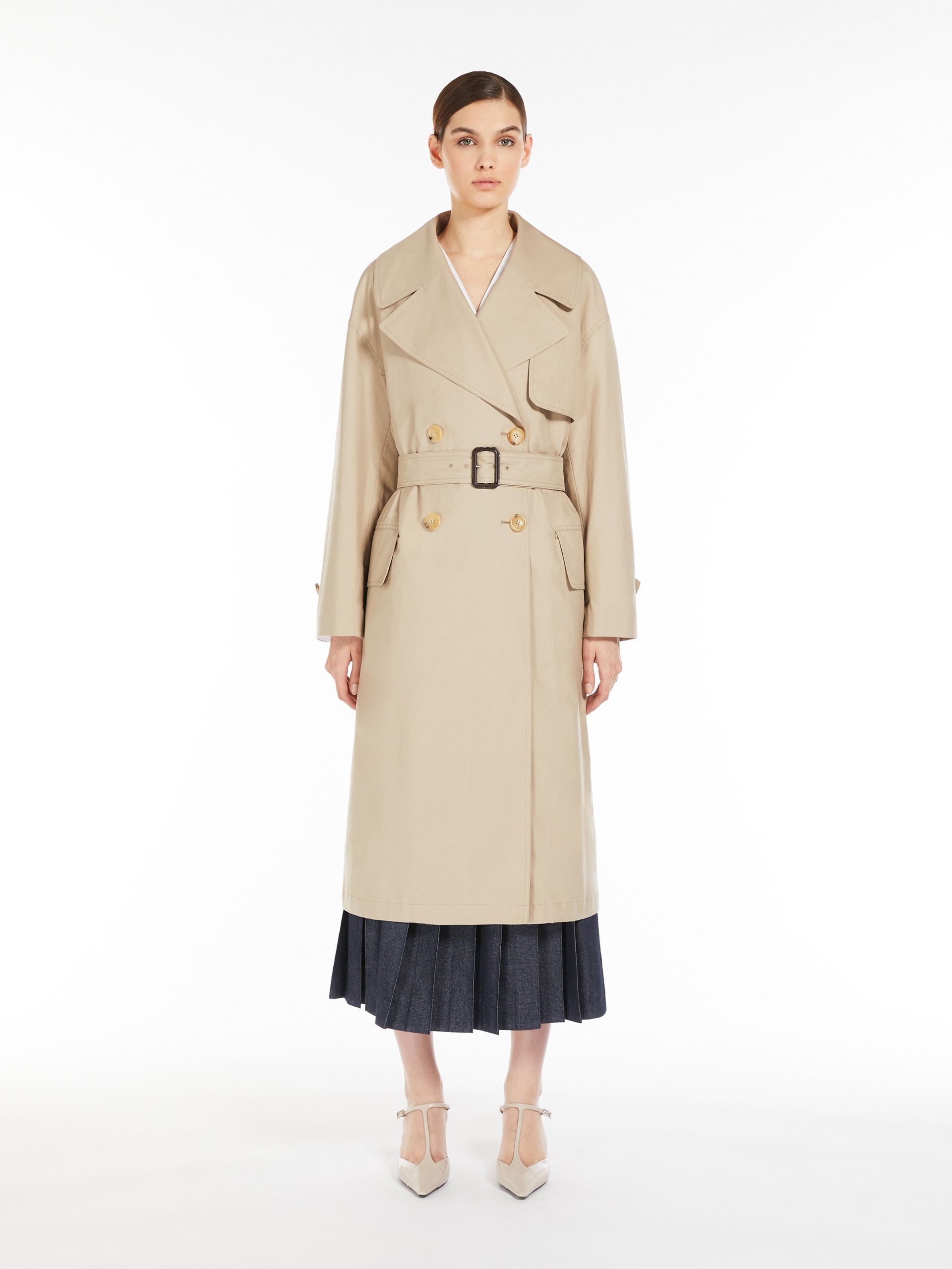 MTRENCH Double-breasted trench coat in water-repellent twill - 3