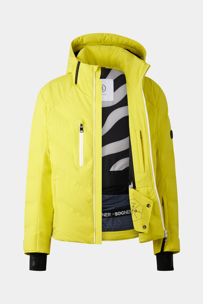 BOGNER Felos Down ski jacket in Yellow outlook