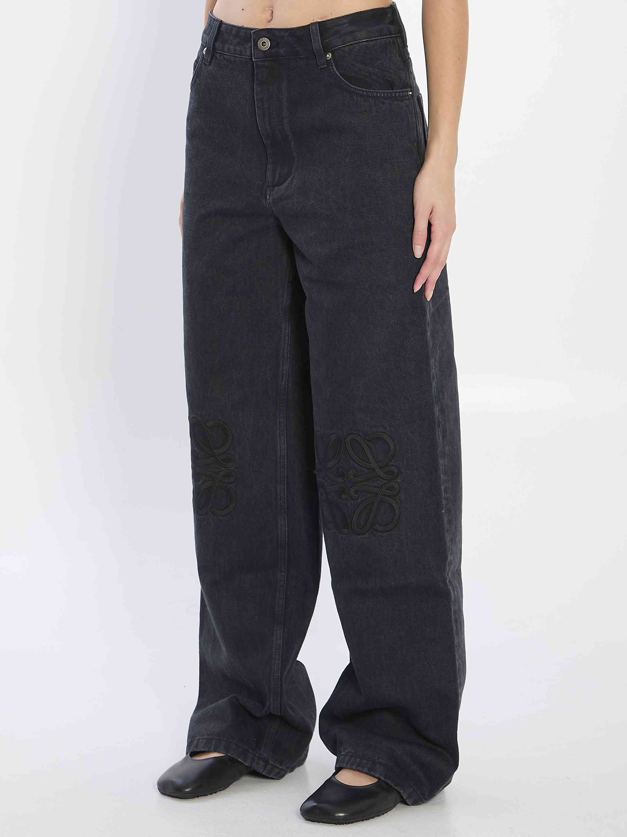 Loewe Women Anagram Baggy Jeans - 2
