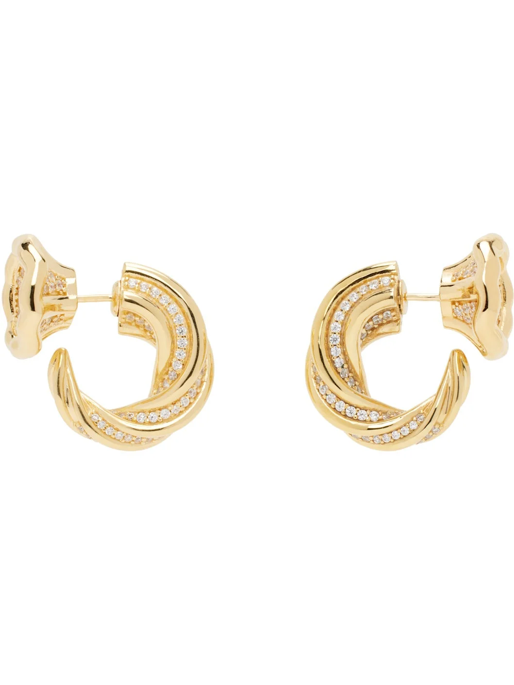 Gold Knot Earrings - 1