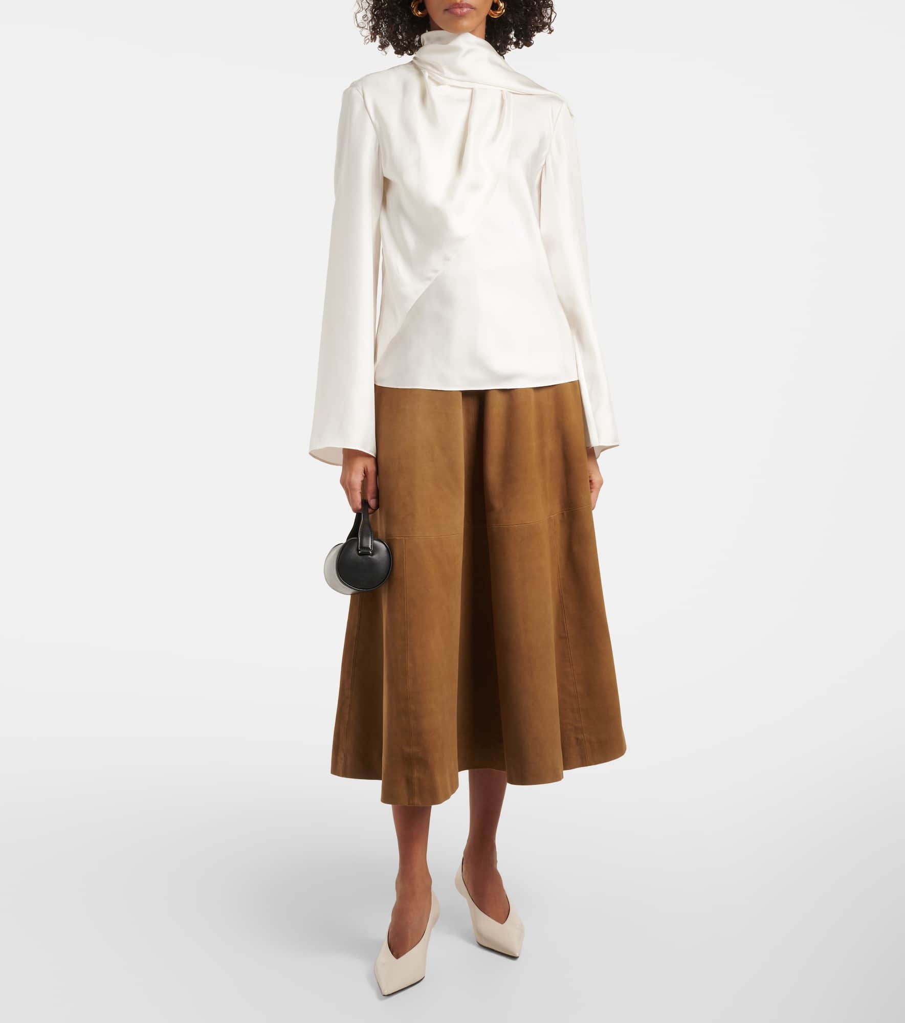 Suede midi skirt - 2