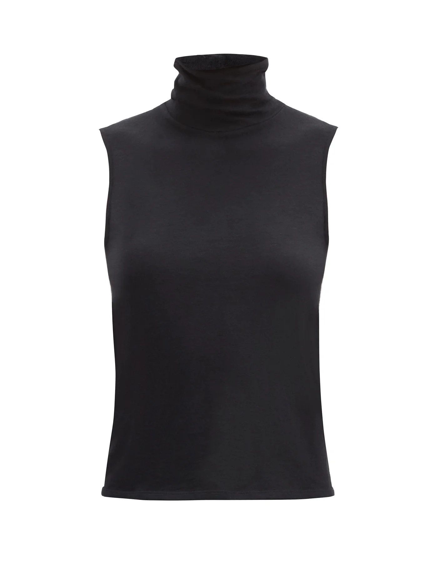 Clovis cashmere-blend jersey roll-neck top - 1