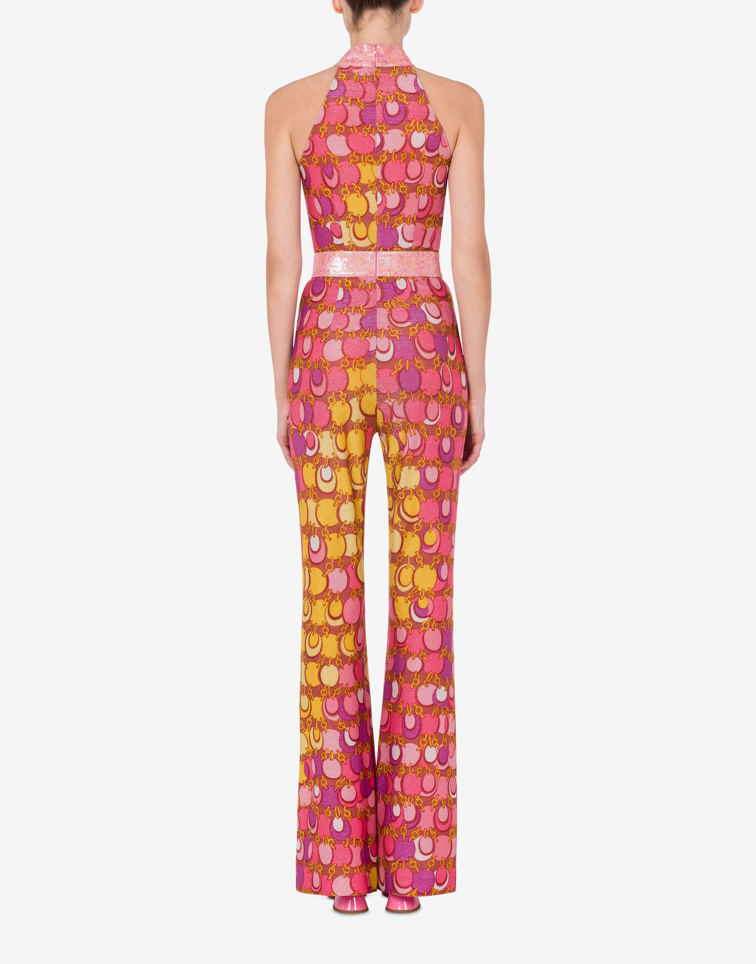 ALL-OVER CHAINS LUREX JERSEY JUMPSUIT - 3