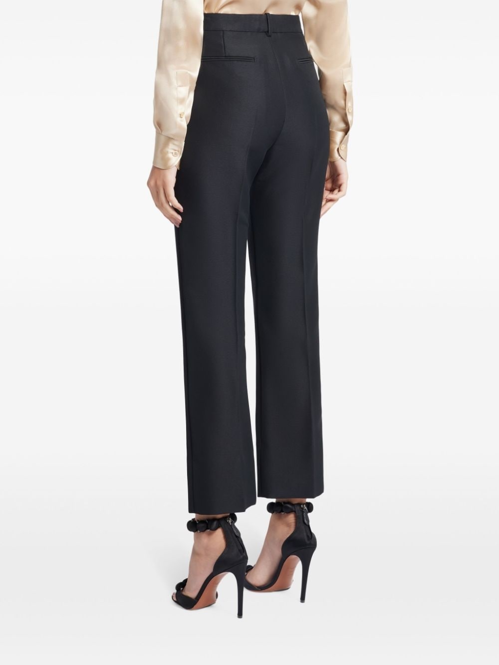 tailored straight-leg trousers - 4