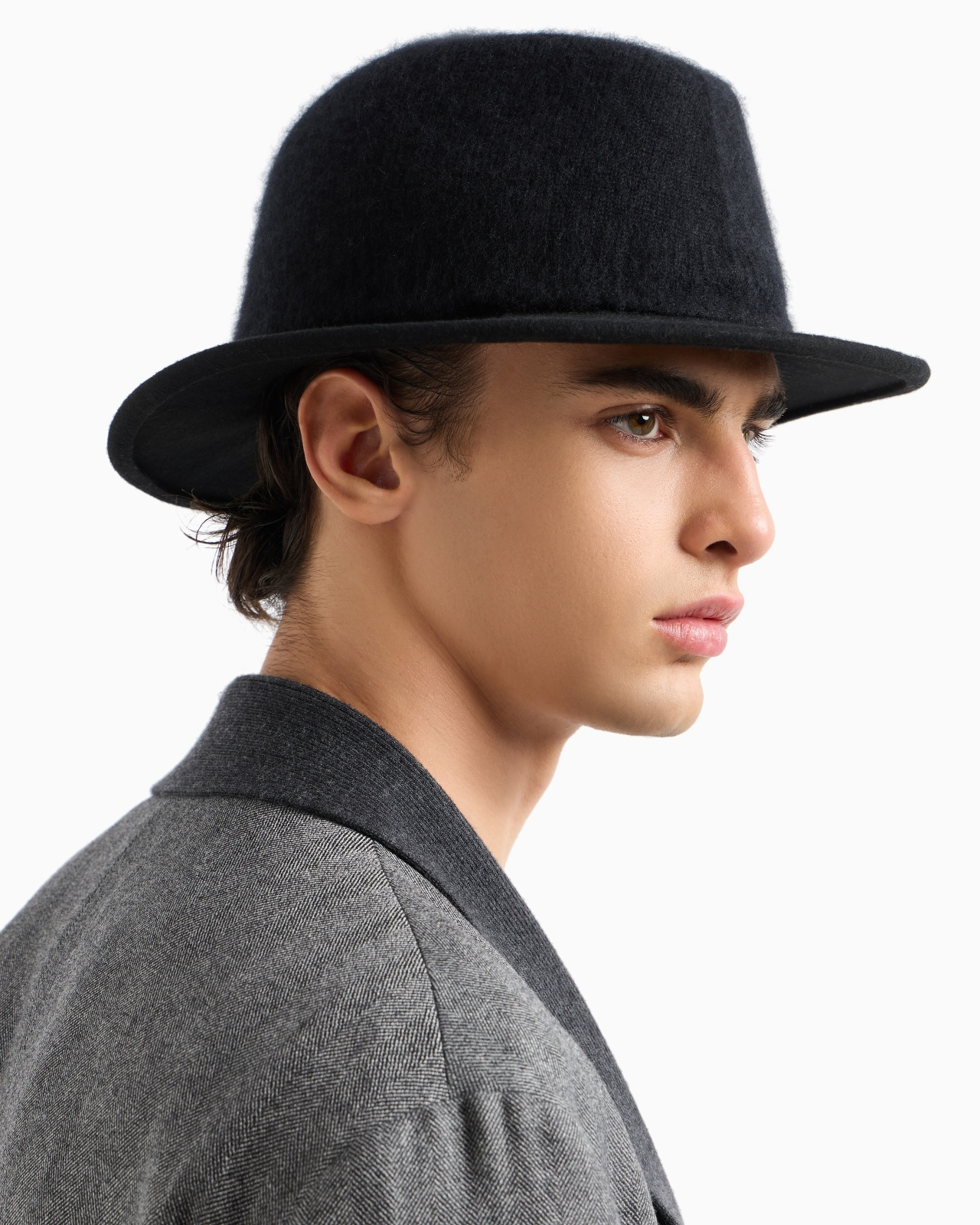 WIDE-BRIMMED, WOOL HAT - 4