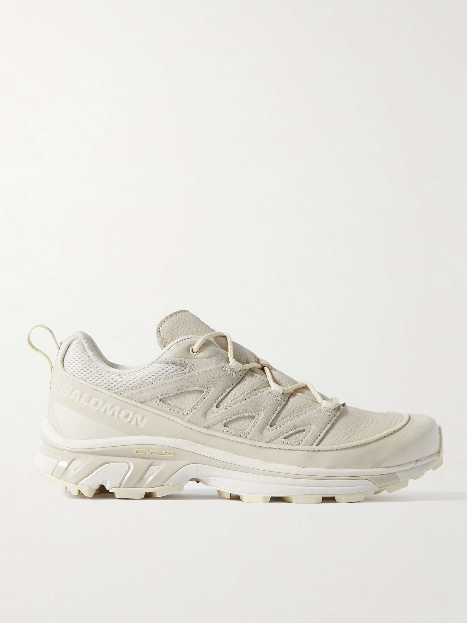 XT-6 Expanse LTR Mesh-Trimmed Suede and Leather Sneakers - 1