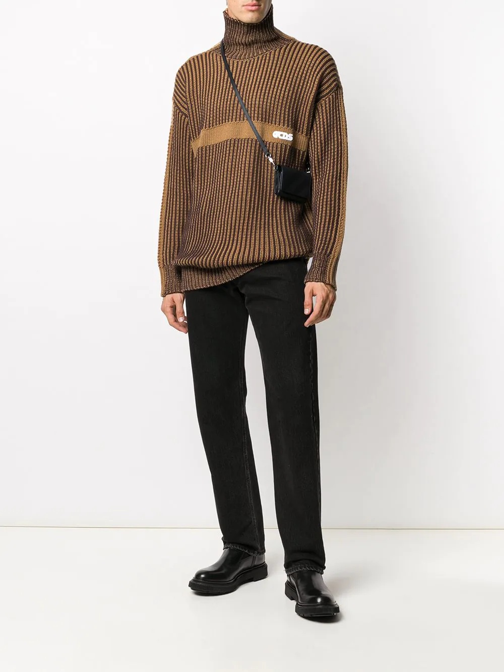 waffle knit jumper - 2