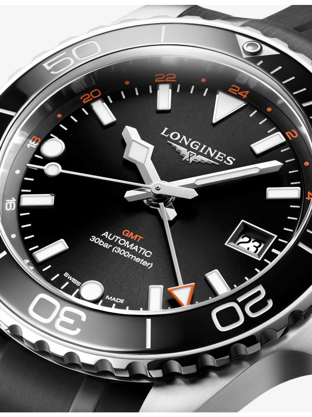 L3.790.4.56.9 HydroConquest GMT Stainless-Steel Automatic Watch - 3