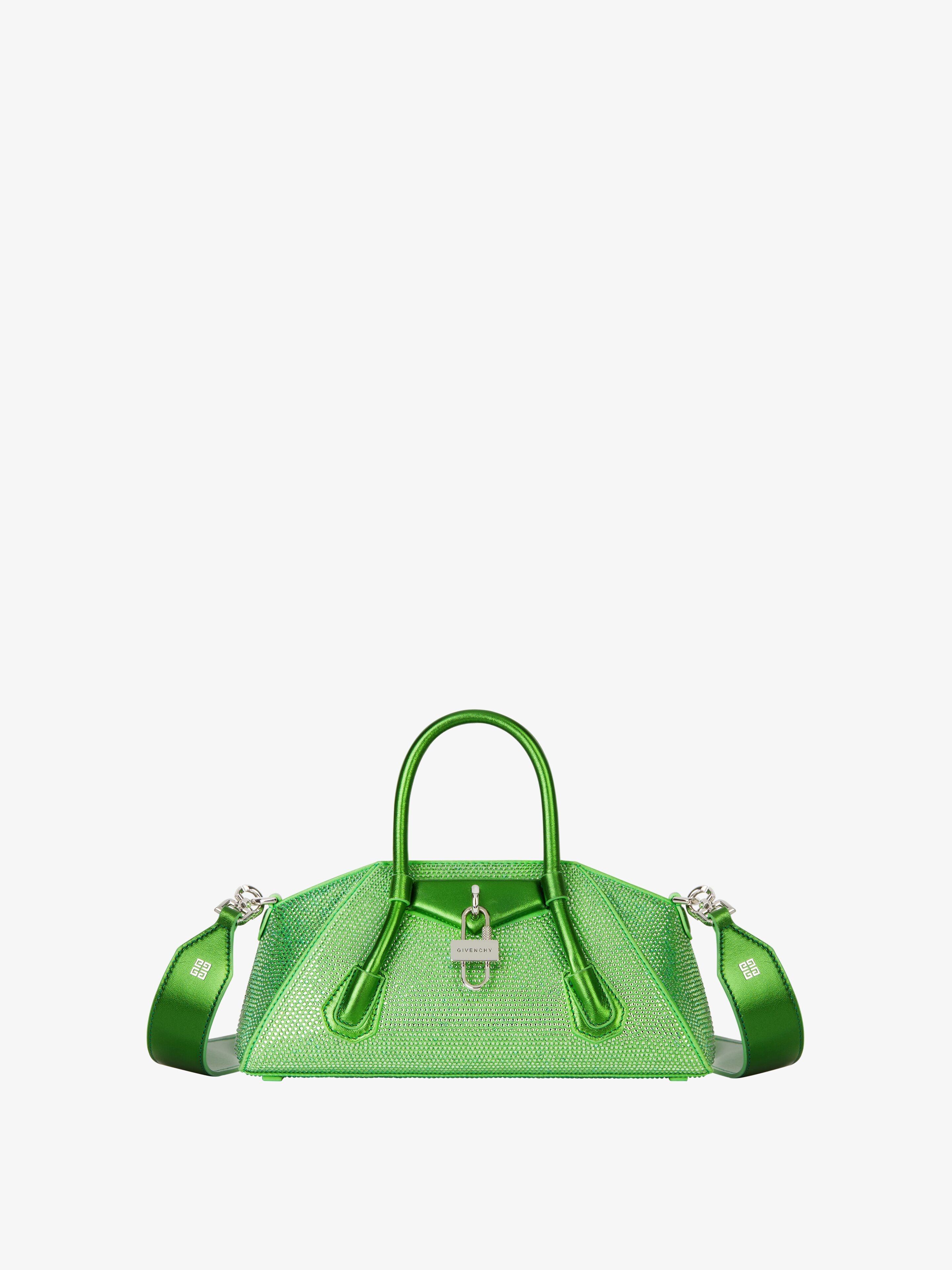 Givenchy Mini Antigona Top Handle Bag in Green