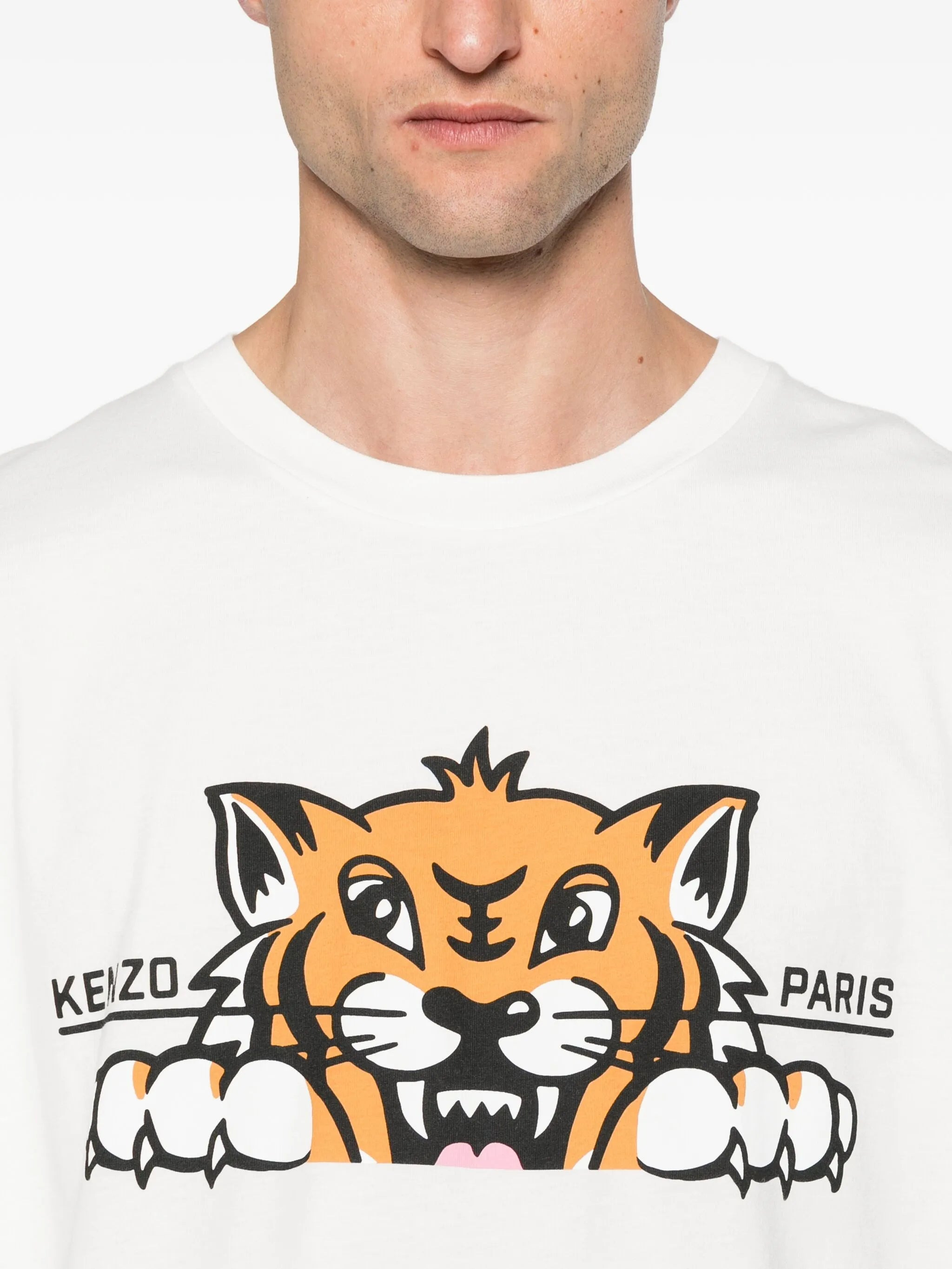 Kenzo  Happy Tiger Cotton T-shirt - 4