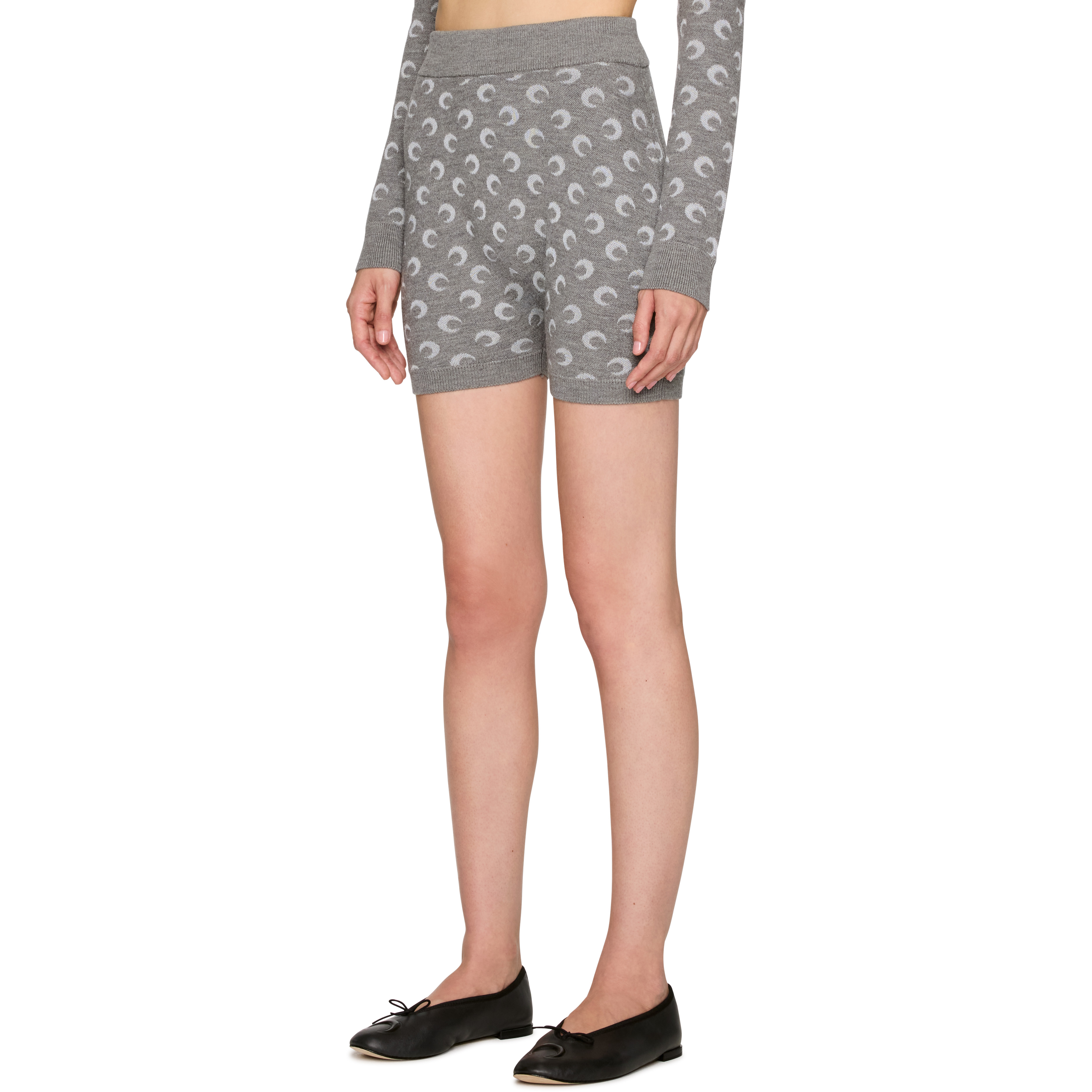 Moon Jacquard Knit Shorts - 2