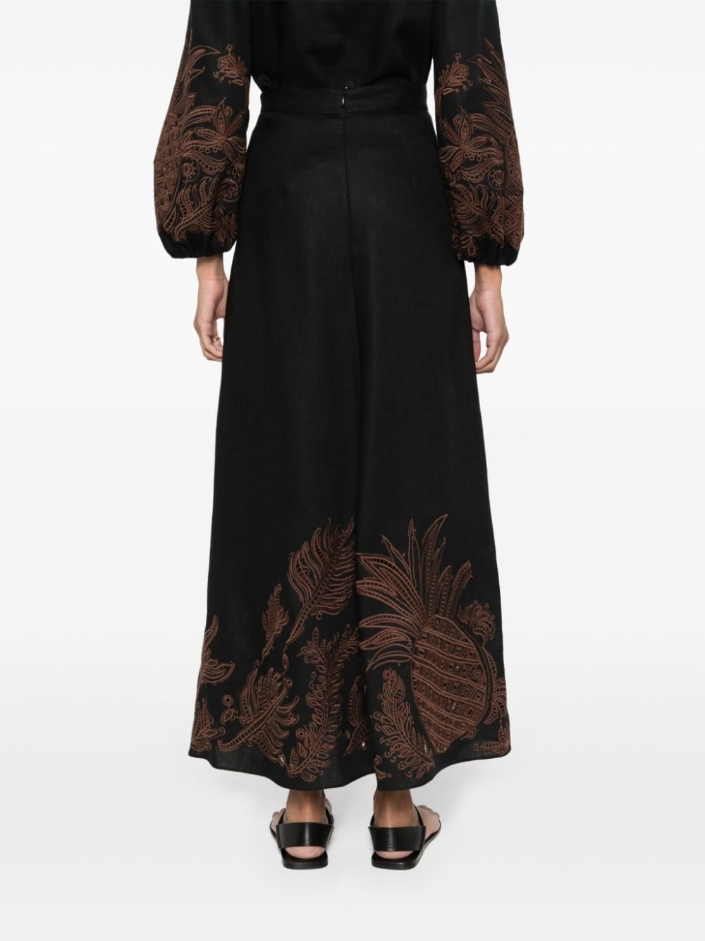 Exquisite Luxury linen skirt - 4