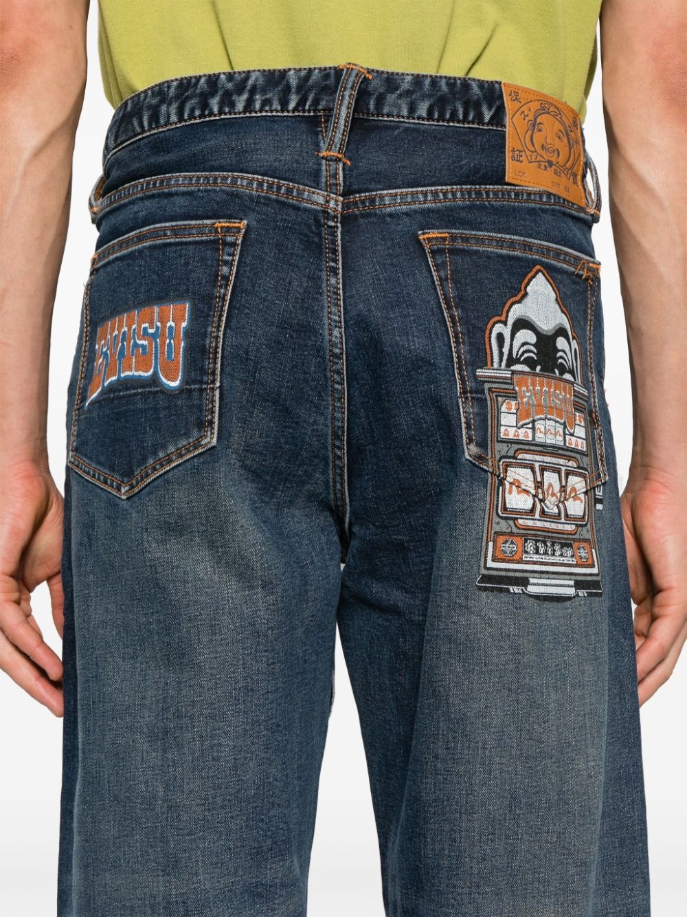 logo-print jeans - 5