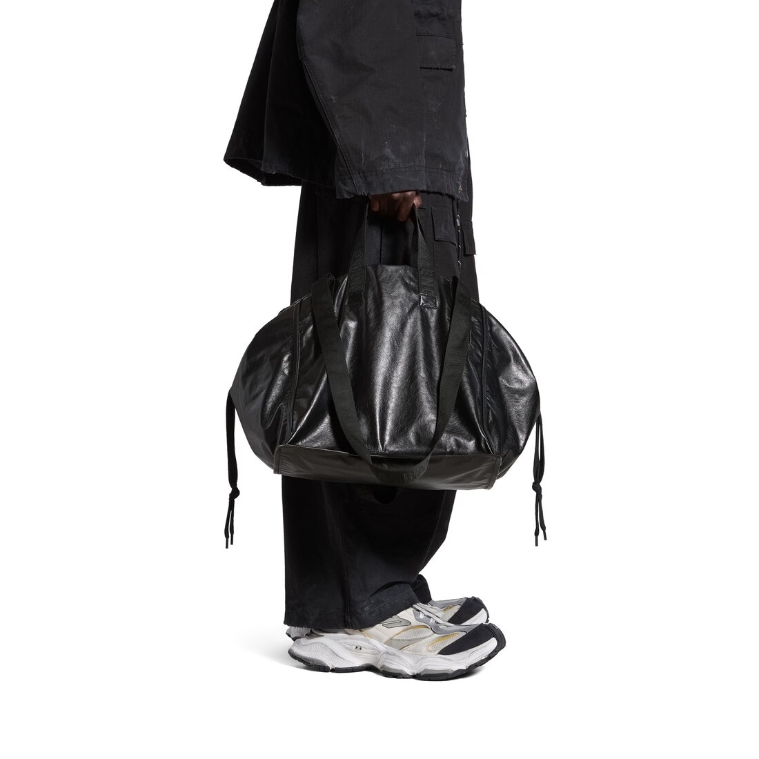 Men's Cargo Large Tote Bag in Black - 3
