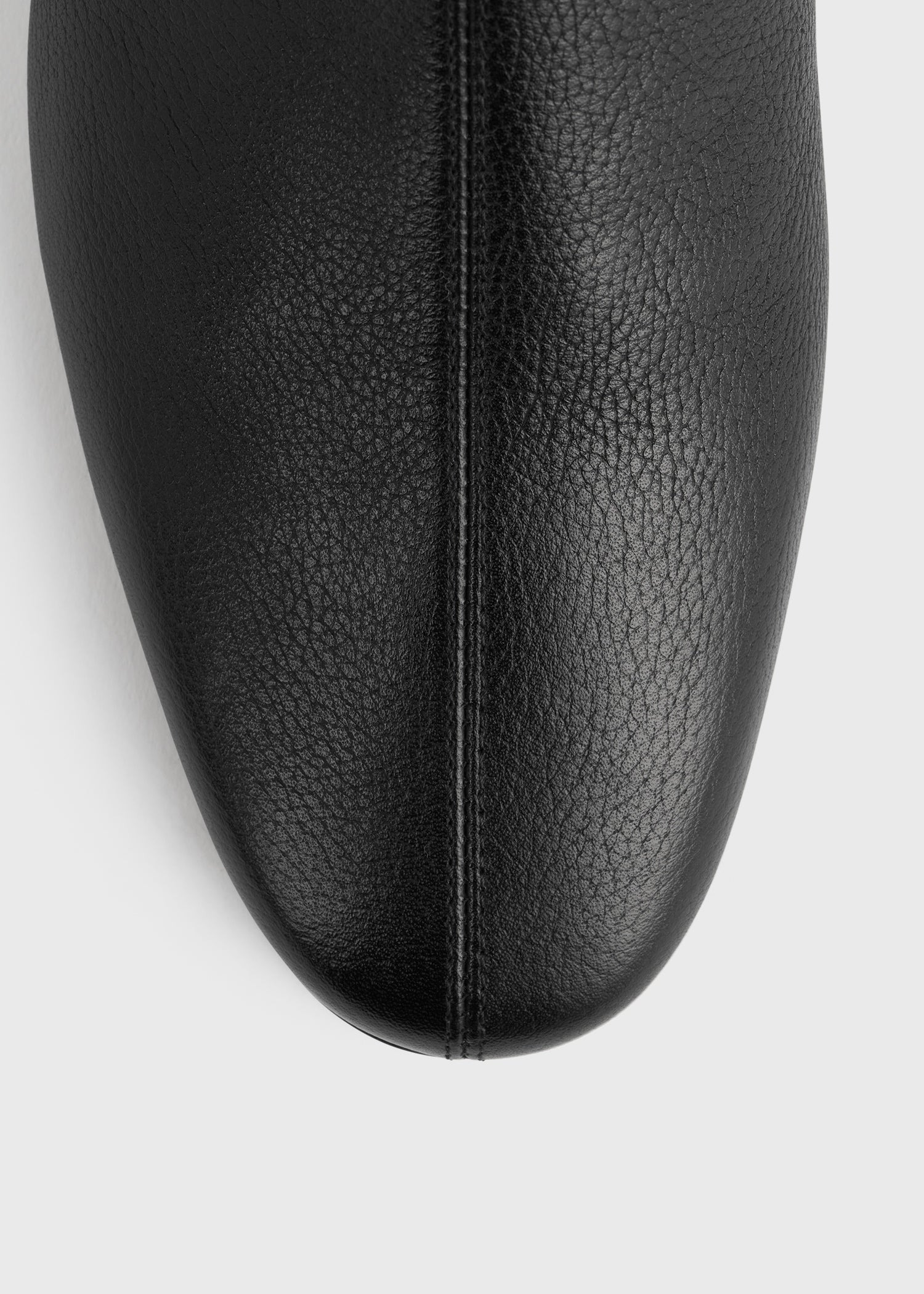 Grained-leather ankle boots black - 6