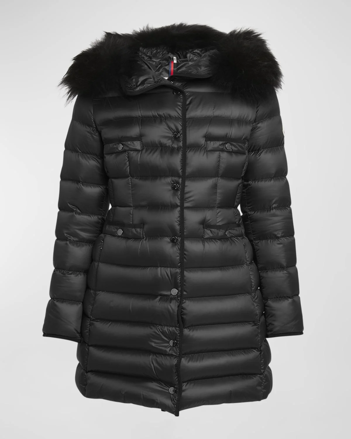 Hirma Hooded Shearling Long Down Jacket - 1