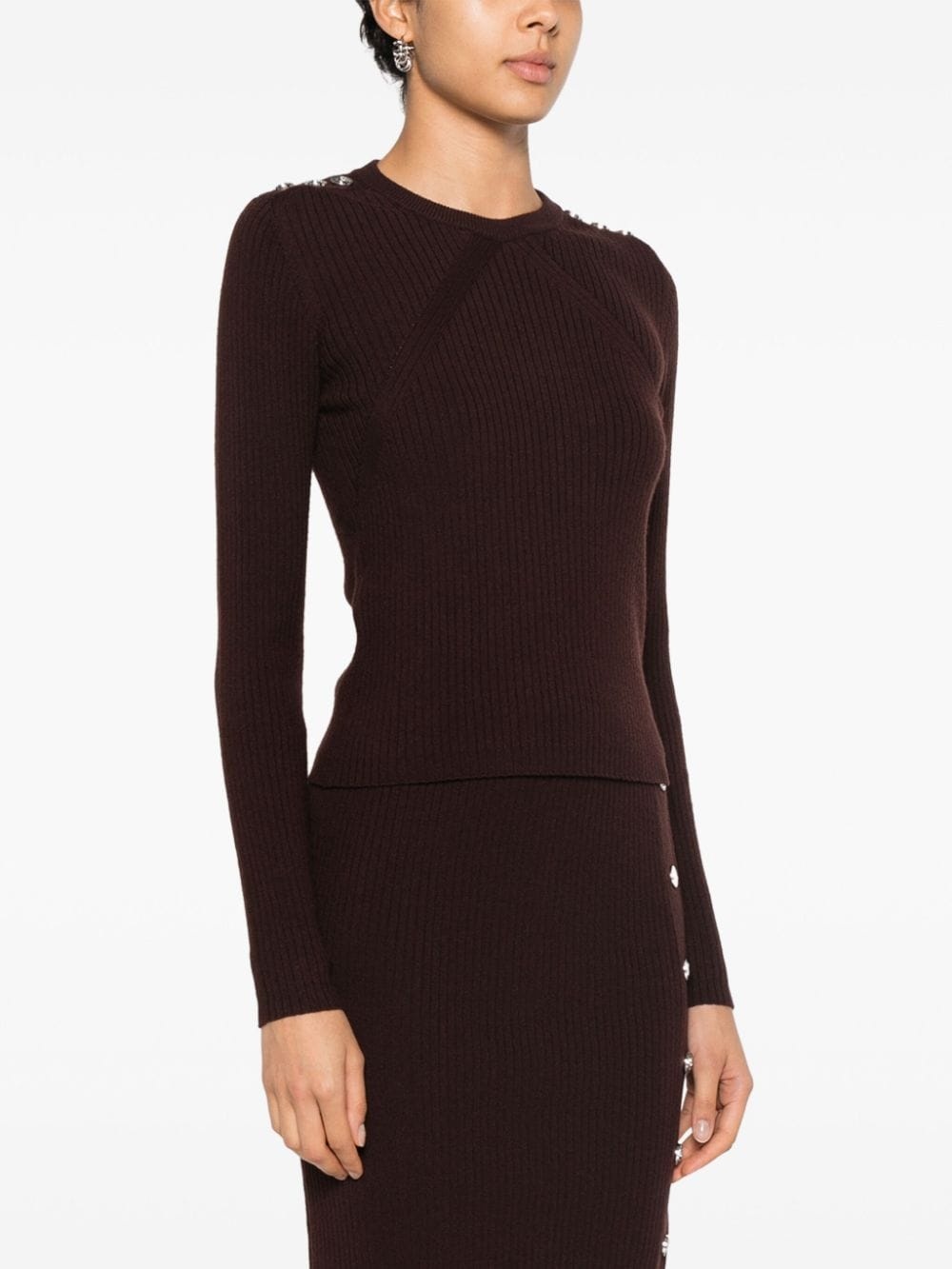 ribbed-knit top - 3