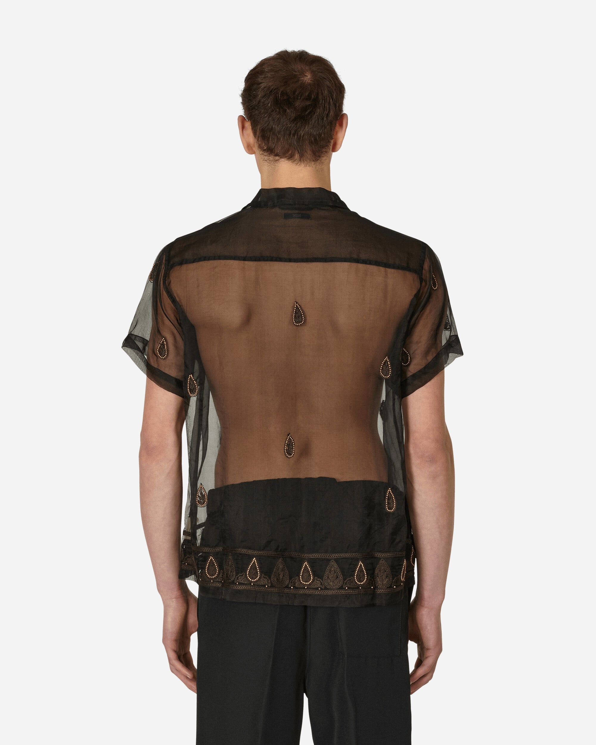 Pearl Paisley Shirt Black - 3