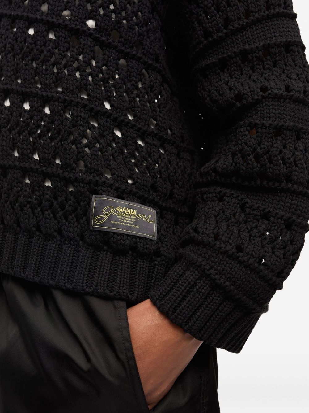 open-knit sweater - 5
