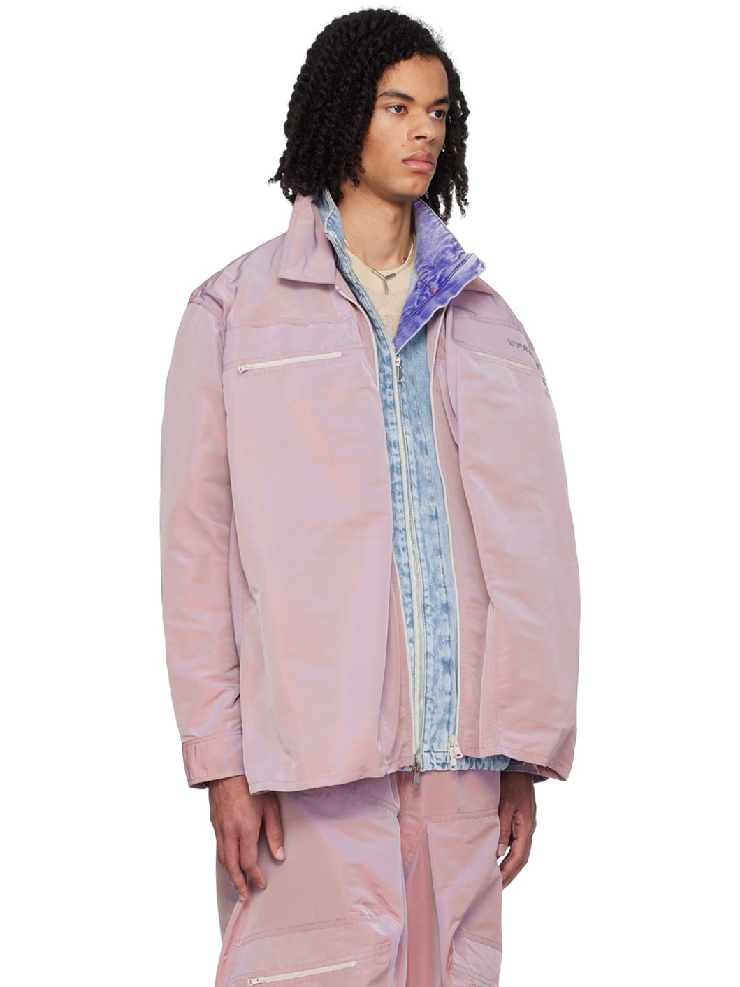 Purple Gathered Shirt - 2