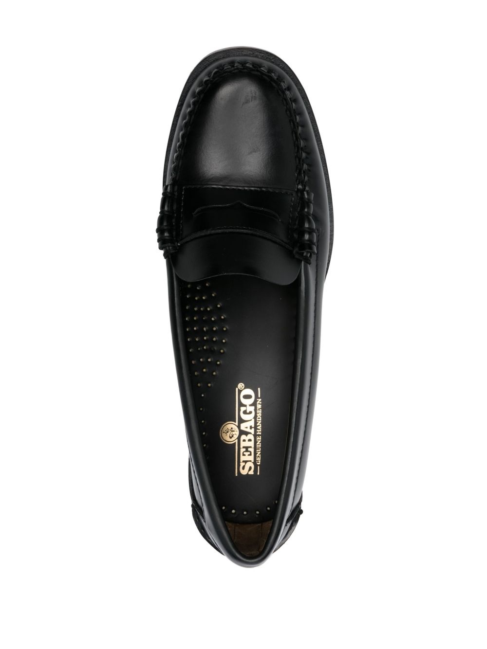60mm leather loafers - 4