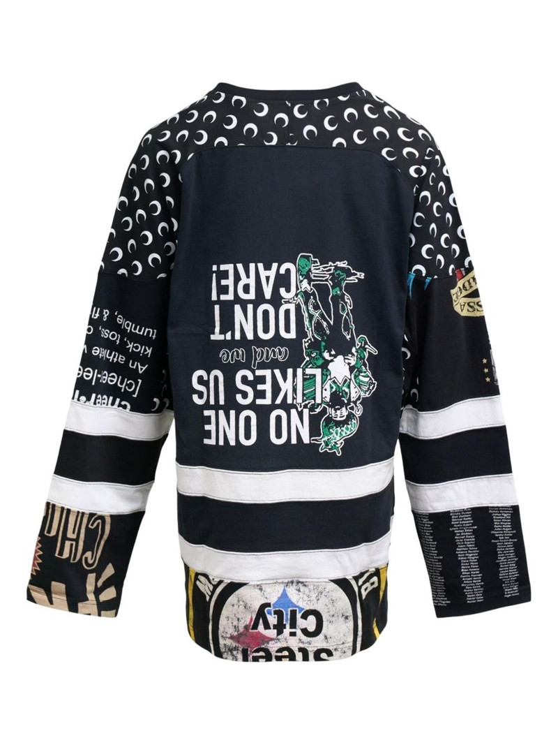 Marine Serre panelled top outlook