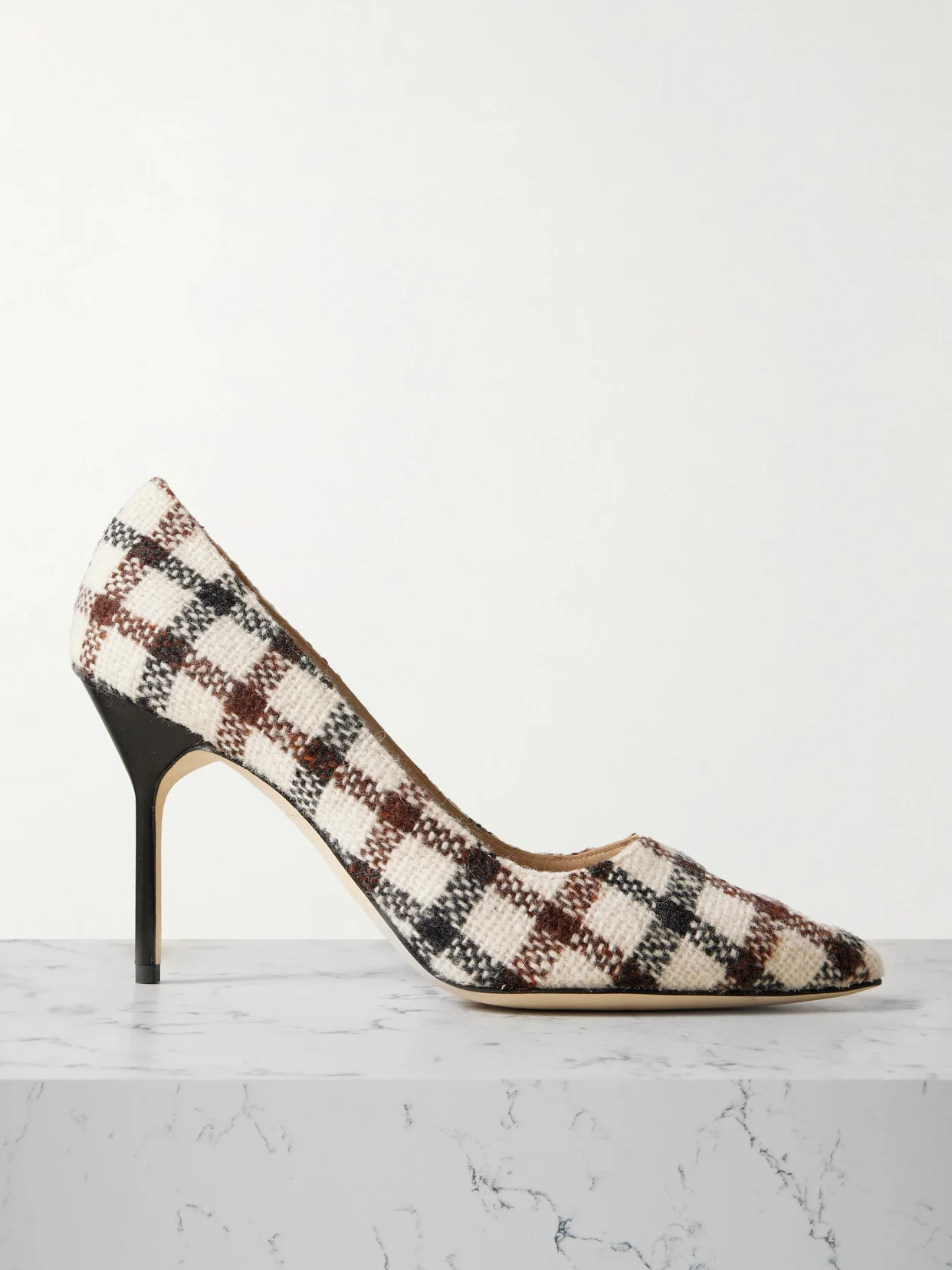 Bb 90 Checked Tweed Pumps - 1