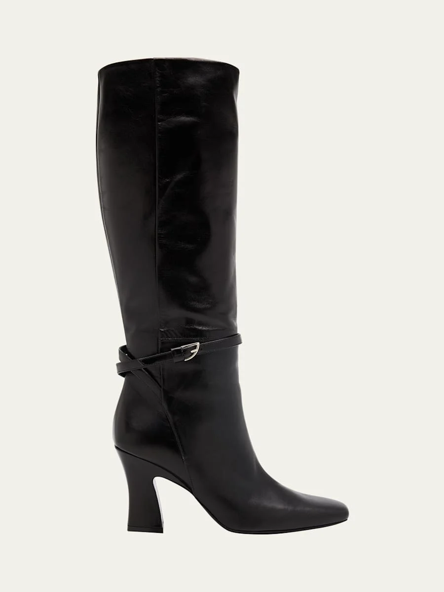 Nodstalgia Scarlett Leather Knee-High Boots - 1