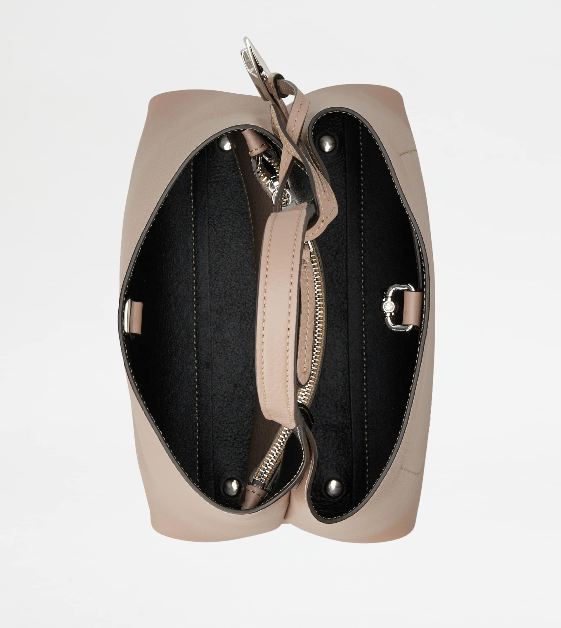 TOD'S BAG IN LEATHER MINI - BLACK, BROWN - 4